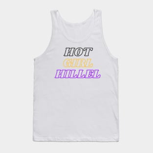 Hot Girl Hillel - Black, Gold & Purple Tank Top